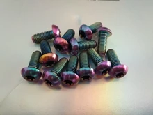 Tornillos de titanio M5x10 de 12mm para Rotores de freno de disco, para bicicleta de montaña y de carretera, cabezal T25 Torx, 12 Uds.