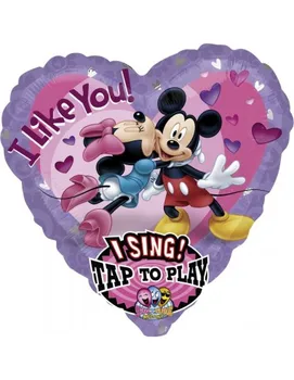 

Balloon Mickey and Minnie Love with Music Heart 74cm A2345701