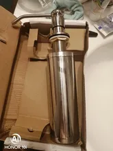 Liquid-Soap-Dispenser Bottle Sink Pump Stainless-Steel Complete Kitchen Counter Deck