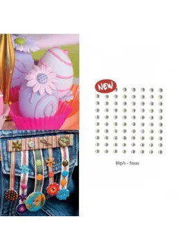 

BEADS SELF-ADHESIVE 80 PCS 5 MM WHITE