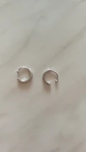 ModaOne-pendientes sencillos de circonio para mujer, aretes de Plata de Ley 925, joyería para la oreja