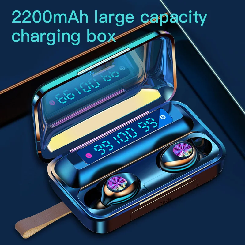 Bluetooth Wireless Earphone True Wireless Earbuds TWS Handsfree Gaming Headphones for iphone Earpiece Audio Headset for Phone