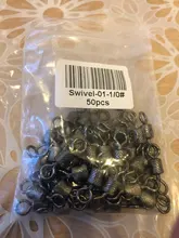 Bolas giratorias de pesca, rodamiento giratorio con anillos de presión de seguridad, accesorios de pesca de carpa, 50 unids/lote