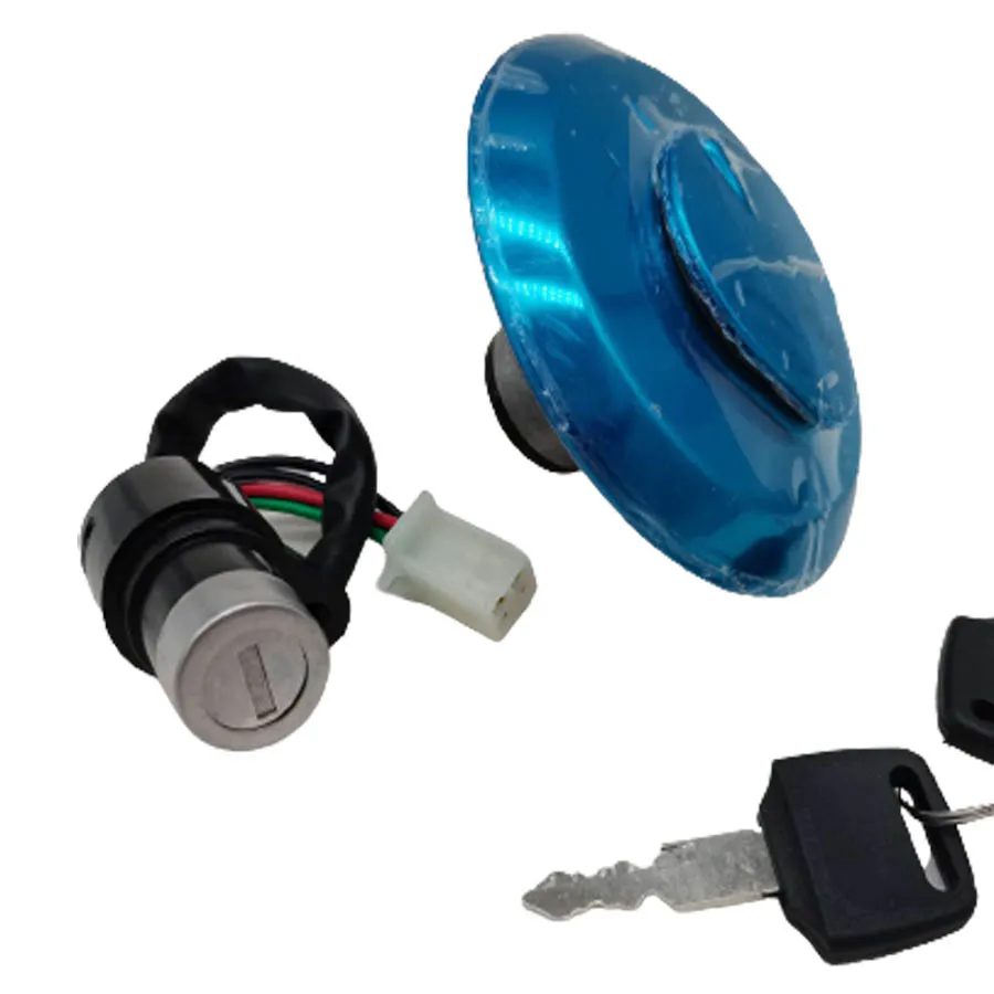 

B061 Motorcycle Ignition Gas Fuel Tank Cap Cover For Honda CBT125 Tricycle 70 Small Start Head Lock