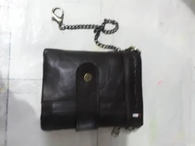 Cards Wallet Chain-Bag Multi-Functional Leather Bifold RFID Slim Designer Purse-Coin-Pouch