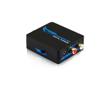 

DCU DIGITAL CONVERTER TOSLINK COAX TO ANALOG OUTPUT RCA AND JACK 3.5mm