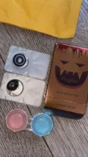 2 unids/par-lentillas de colores para disfraz de Halloween, lentes de contacto para ojos de Anime, colores para Cosplay, Rojo