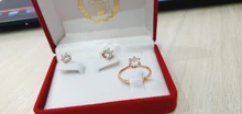 Anillos de Compromiso de boda para mujer, de Color plata joyería femenina, anillo de circonia de 6 capas con piedra, joyería al por mayor R013