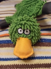 Perro de juguete duradera lindo papá pato haciendo sonido perro de peluche juguetes masticables para cachorros formación juguetes para la dentición para pequeños perros mediano