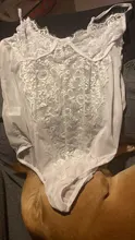 Body Sexy sin mangas de encaje entallada para mujer, ropa interior ajustada con cuello de pico, eslinga de espagueti, pijamas de leotardo