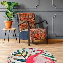 Коврики для гостиной-ковры для гостиной-Декор для комнаты-серый ковер-Декор для гостиной | флам декоративный djt диаметр 100 см