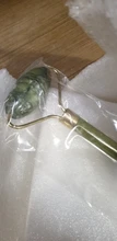 Rodillo masajeador Facial doble cabezas de piedra de Jade Estiramiento Facial manos la piel del cuerpo de relajación de belleza para delgazar piel sana, herramientas para el cuidado de