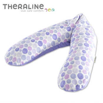 

Pillow for pregnant women and nursing theraline 190 cm mug purple