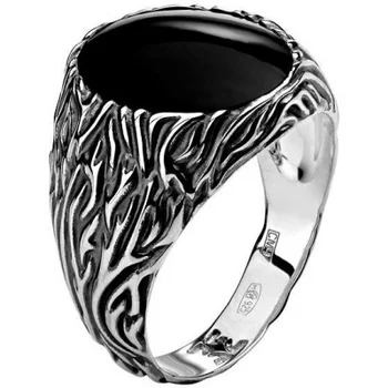 

Esthete ring collection totem bear/bear with 1 agate of silver