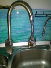 Kitchen Faucet Nozzle Sprayer Shower WATER-ROTATABLE-FILTER Stainless-Steel Splash-Proof