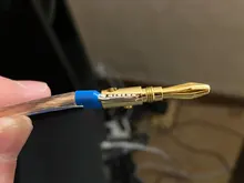 Conector de Banana de 4mm, conectores banana para altavoz de 24K, chapado en cobre y oro de 4mm, con poste de encuadernación de 4mm, 4 Uds.