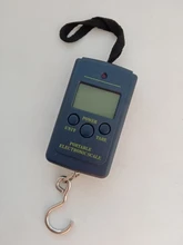 40kg x 10g Mini báscula Digital para pesca equipaje viaje ponderación Steelyard colgando Balanza de gancho electrónica, herramienta de peso de cocina