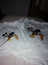 Camisetas con estampado de ratón de Minnie para mujer, camisetas informales de manga corta para niñas pequeñas, ropa a juego familiar de marca de verano