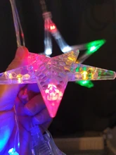 Lights Curtain-String Moon-Lamp Window-Decor Christmas Garland Fairy Icicle-Star LED