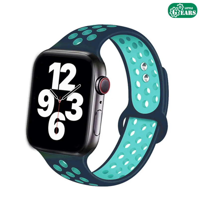 APPLE WATCH CORREA DOBLE COLOR AZUL AZUL