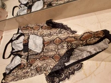 SEBOWEL-Body Sexy de encaje para mujer, con estampado de leopardo y Espalda descubierta, con tirantes finos, sin mangas, con estampado de Animal, ropa