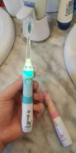 SEAGO-cepillo de dientes eléctrico para niños, LED ultrasónico con temporizador inteligente, suave, rosa y verde, 3-12 ye, novedad de 2021