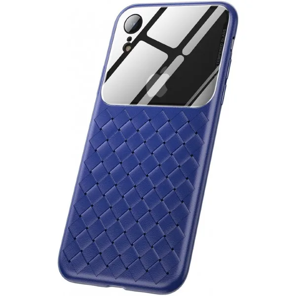 Чехол Baseus Glass& Weaving Case For iP XR 6.1inch WIAPIPH61-BL03(Синий
