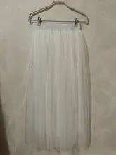 OHRYIYIE-falda de tul Vintage para mujer, faldas de malla de cintura alta elástica, largo plisado, para primavera y verano, 2021