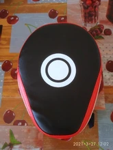 Muay Thai-Muay Thai de boxeo curvo, deflector curvo resistente a los golpes, entrenamiento Sanda, de cuero PU, objetivo de mano de 5 dedos