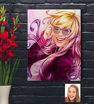 

Personalized Women 'S Abstract Caricature Of Caricature Of canvas table 30x50cm -9