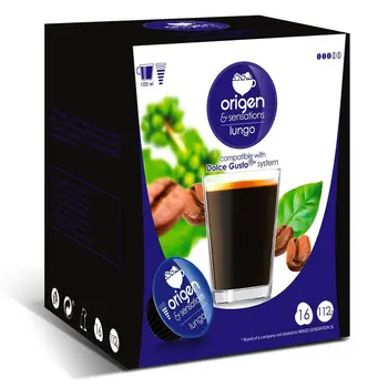 

LUNGO, 16 compatible Sensations origin capsules Dolce Gusto