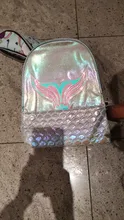 2020 el más nuevo caliente las mujeres las niñas bolsas brillantes mochila sirena chica libro de la escuela bolso de hombro mochila PU láser mochilas para viajes