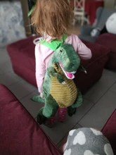 Mochilas creativas de dinosaurios en 3D para niños, viñetas de animales, bolso escolar de viaje para niños