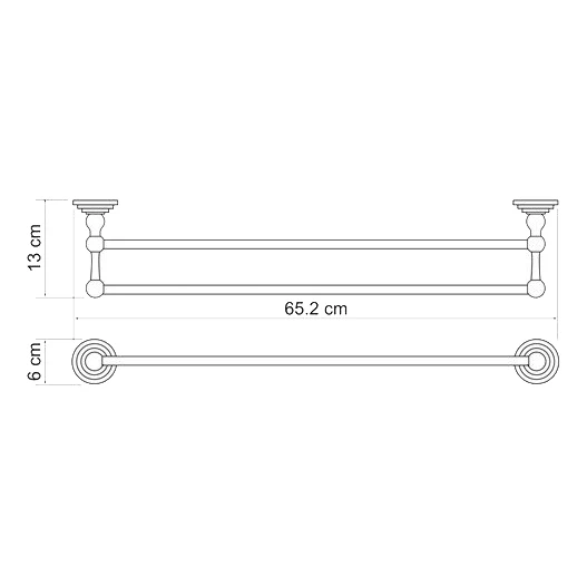 Держатель полотенца WasserKRAFT Ammer K-7040