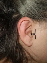 Pendiente de cartílago falso para mujer, joyería Vintage Punk, Simple, geométrico, forma de C doble, sin Piercing, 1 ud.