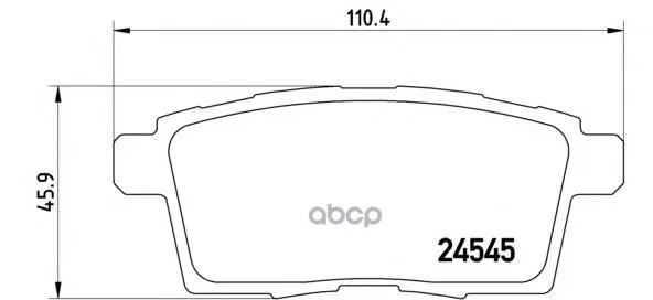 Комплект Тормозных Колодок Задних Brembo P49041 Brembo арт. P49041