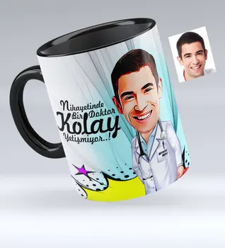 

Personalized Mr Doctor Caricature Of Black Mug cup-6