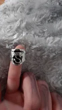 Caliente películas anillos de Cosplay escuela Slytherin de serpiente negro esmalte anillos de dedo fiesta Punk Maxi hombres anillo de cóctel