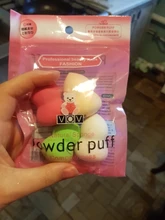 Esponja de maquillaje 4 unids/pack belleza maquillaje fundación de Puff conjunto seco y húmedo esponja Puff de polvo para cara líquido fundación crema