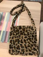 Bolso cruzado con estampado de leopardo para mujer, bandolera tipo mensajero suave de felpa, a la moda, para Otoño e Invierno