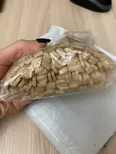 Palos de madera desechables para barbacoa, herramientas naturales de bambú para asar fruta, 100 Uds.