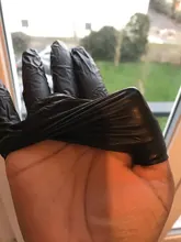 Xingyu-guantes de nitrilo desechables para uso doméstico e Industrial, color negro, resistentes al agua y al aceite, 100 Uds.