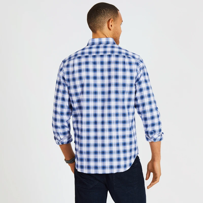 Nautica-картины рубашки и голубые полосы и белые для men-W833181_BW