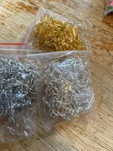 Ganchos para pendientes de 20x17mm, cierres para pendientes de color dorado y negro, accesorios para joyería DIY