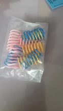 10Pcs Cute Cat Spring Toys Wide Durable Heavy Gauge Plastic Colorful Springs Cat Toy