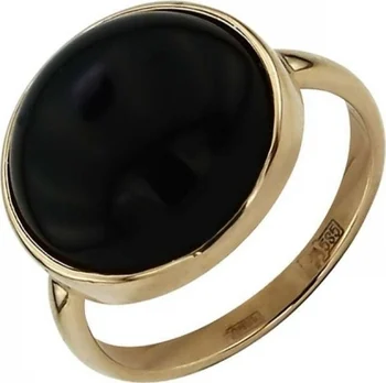 

Aloris ring with 1 Onyx in red gold