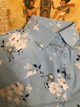 Blouse Shirt Work-Wear Turn-Down-Collar Casual Tops Long-Sleeve Chiffon Elegant Plus-Size