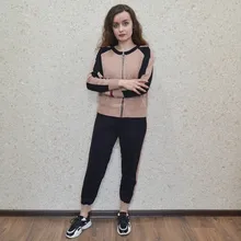 Tracksuits Women Cardigan Sweater Waist-Pants Spring Two-Piece-Sets Knitted White Fashion