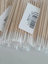 Desechables hisopo de algodón sin pelusa Micro cepillos madera bastoncillos de algodón muestras oído limpio palo pegamento para extensión de pestañas quitar herramientas