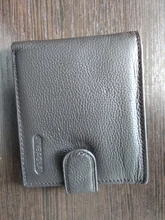 Billetera de cuero genuino con Clip para hombre, billetera pequeña de piel de vaca, monedero bolsa de monedas, 2020